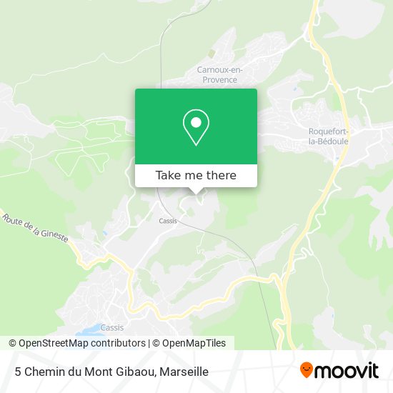 5 Chemin du Mont Gibaou map