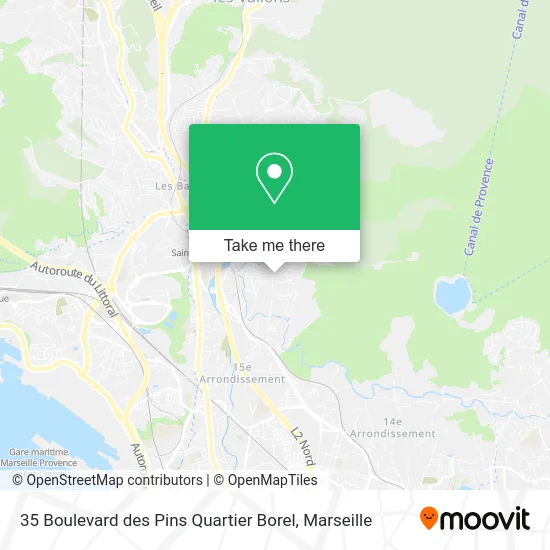 35 Boulevard des Pins Quartier Borel map