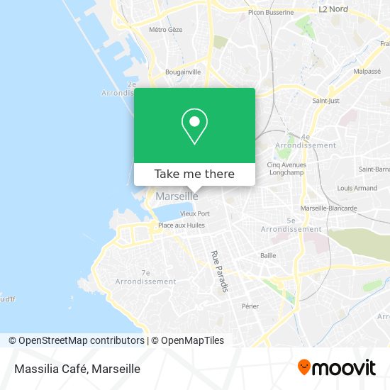 Massilia Café map