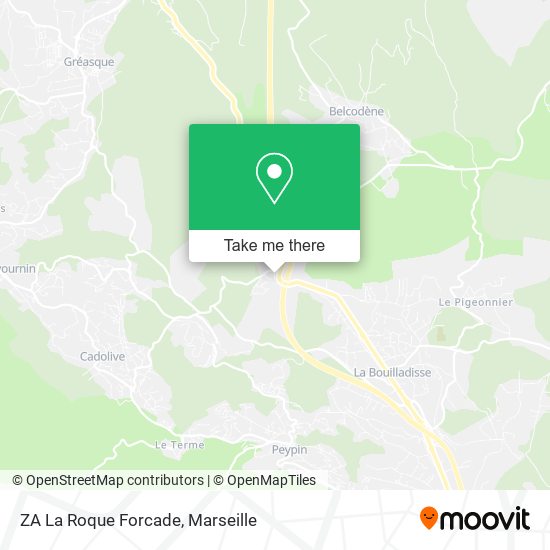 ZA La Roque Forcade map