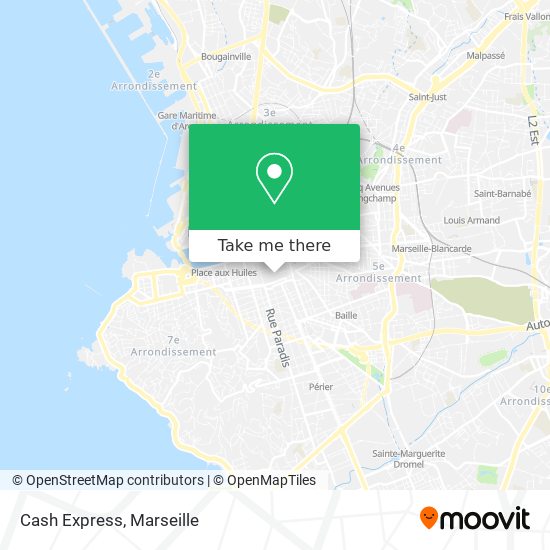 Cash Express map