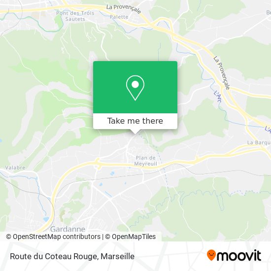 Route du Coteau Rouge map