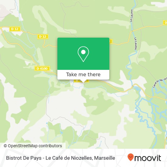 Mapa Bistrot De Pays - Le Café de Niozelles