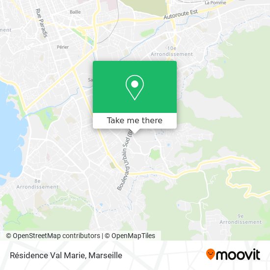 Résidence Val Marie map
