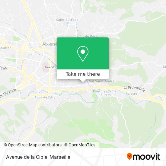 Avenue de la Cible map