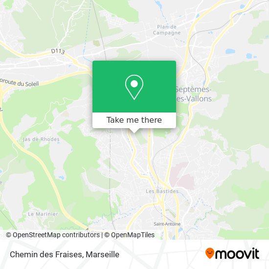 Chemin des Fraises map