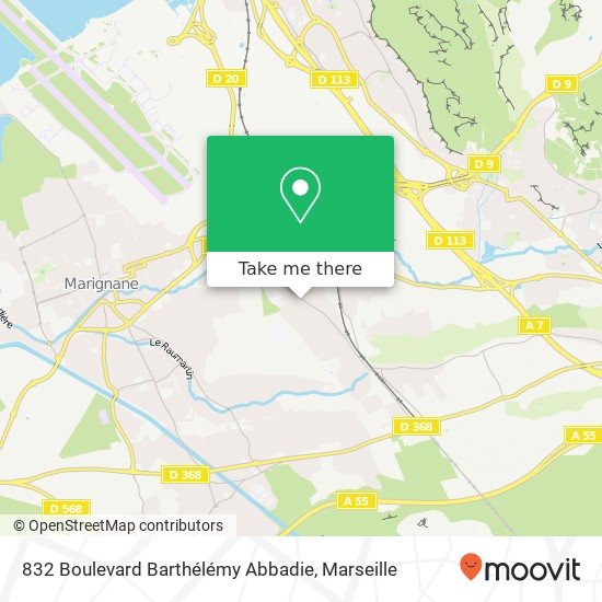 832 Boulevard Barthélémy Abbadie map