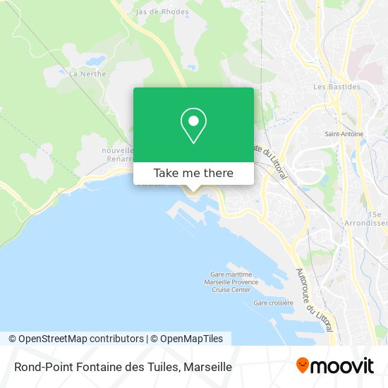 Mapa Rond-Point Fontaine des Tuiles