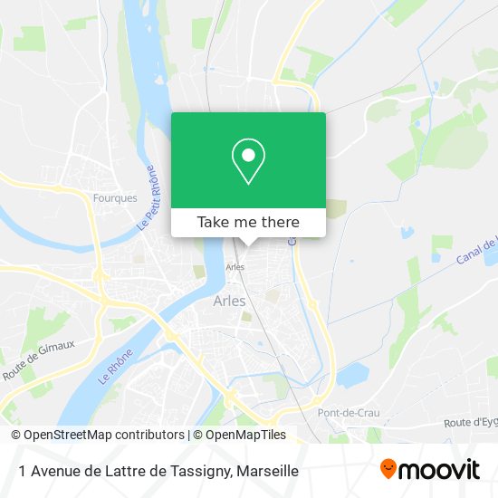 Mapa 1 Avenue de Lattre de Tassigny