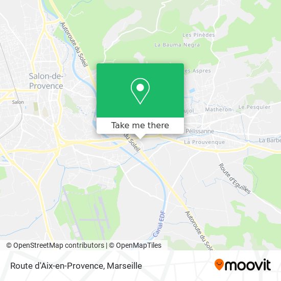 Route d'Aix-en-Provence map