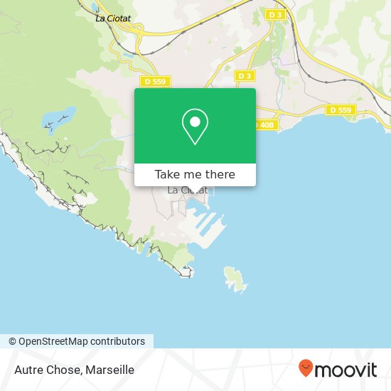 Mapa Autre Chose, 6 Rue des Combattants 13600 La Ciotat