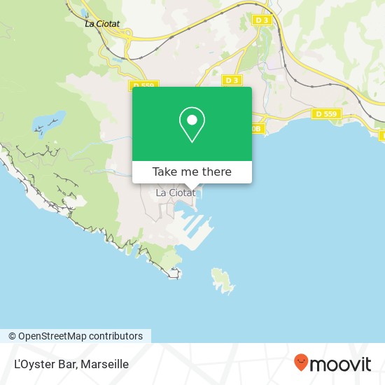 L'Oyster Bar, 22 Boulevard Anatole France 13600 La Ciotat map