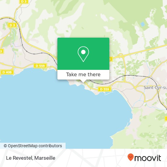 Mapa Le Revestel, 13600 La Ciotat