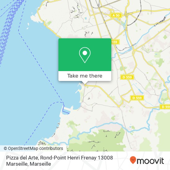 Pizza del Arte, Rond-Point Henri Frenay 13008 Marseille map