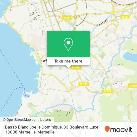 Basso Blanc Joëlle Dominique, 33 Boulevard Luce 13008 Marseille map