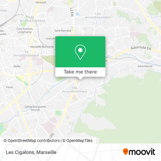 Les Cigalons map