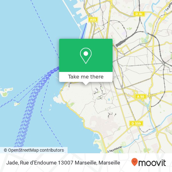 Mapa Jade, Rue d'Endoume 13007 Marseille