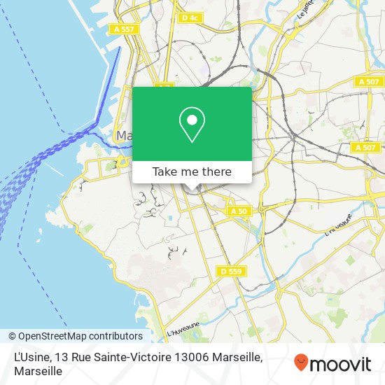 L'Usine, 13 Rue Sainte-Victoire 13006 Marseille map