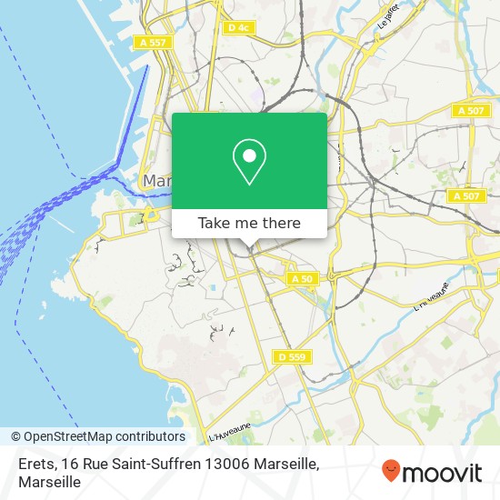 Mapa Erets, 16 Rue Saint-Suffren 13006 Marseille