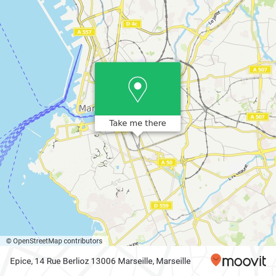 Epice, 14 Rue Berlioz 13006 Marseille map