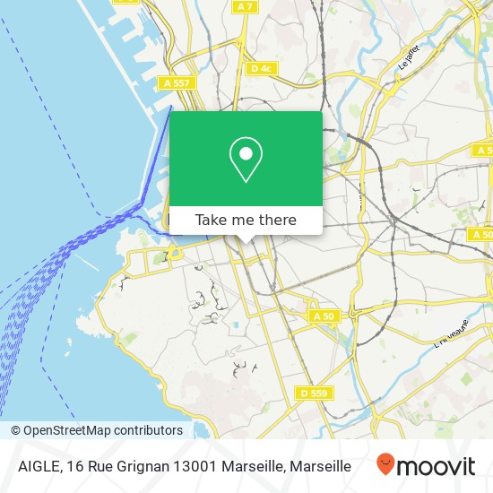 AIGLE, 16 Rue Grignan 13001 Marseille map