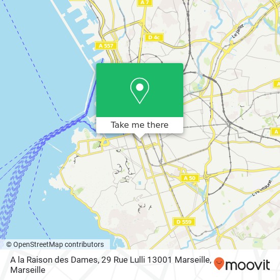 A la Raison des Dames, 29 Rue Lulli 13001 Marseille map