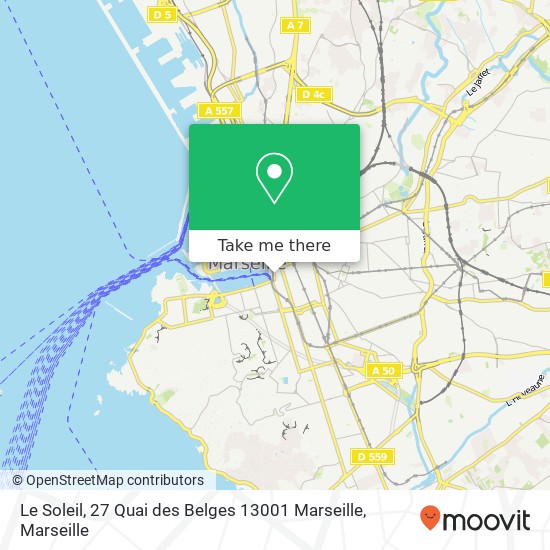 Le Soleil, 27 Quai des Belges 13001 Marseille map