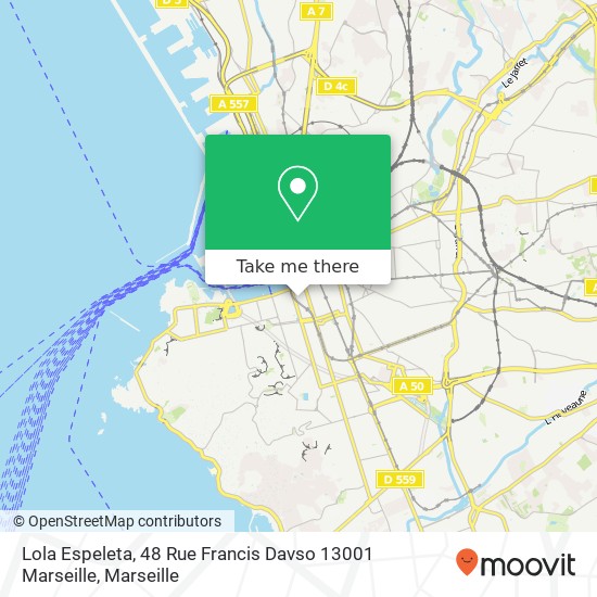 Mapa Lola Espeleta, 48 Rue Francis Davso 13001 Marseille