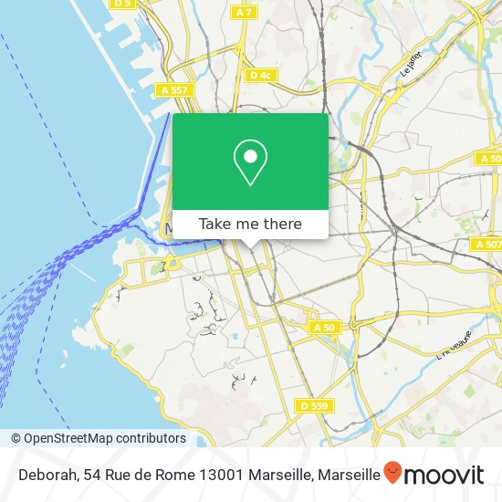 Deborah, 54 Rue de Rome 13001 Marseille map