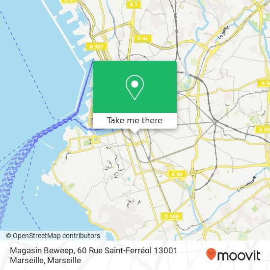 Magasin Beweep, 60 Rue Saint-Ferréol 13001 Marseille map