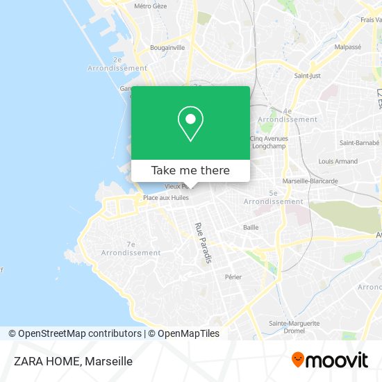 Mapa ZARA HOME