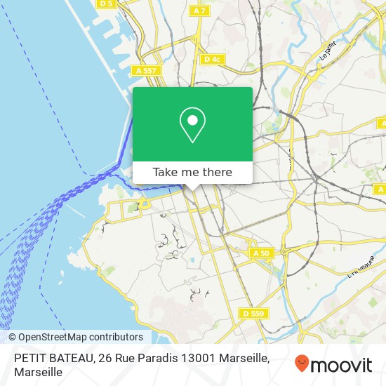 PETIT BATEAU, 26 Rue Paradis 13001 Marseille map