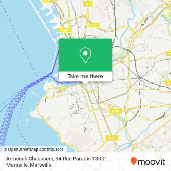 Armenak Chausseur, 34 Rue Paradis 13001 Marseille map