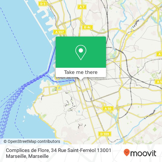 Complices de Flore, 34 Rue Saint-Ferréol 13001 Marseille map