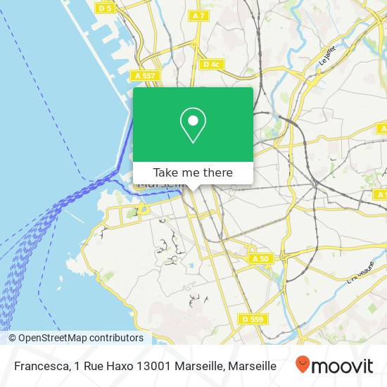 Francesca, 1 Rue Haxo 13001 Marseille map