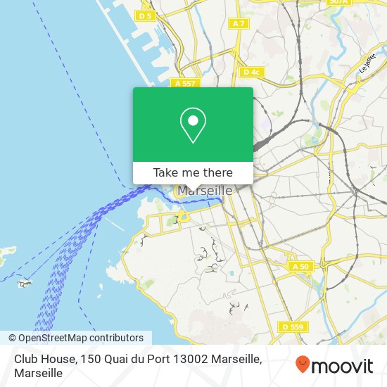 Mapa Club House, 150 Quai du Port 13002 Marseille