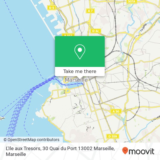 L'Ile aux Tresors, 30 Quai du Port 13002 Marseille map