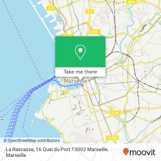 Mapa La Rascasse, 16 Quai du Port 13002 Marseille