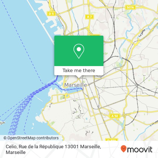 Mapa Celio, Rue de la République 13001 Marseille