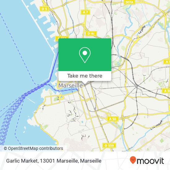 Garlic Market, 13001 Marseille map