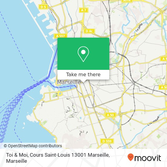 Toi & Moi, Cours Saint-Louis 13001 Marseille map