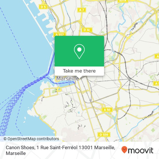 Canon Shoes, 1 Rue Saint-Ferréol 13001 Marseille map