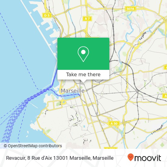 Revacuir, 8 Rue d'Aix 13001 Marseille map