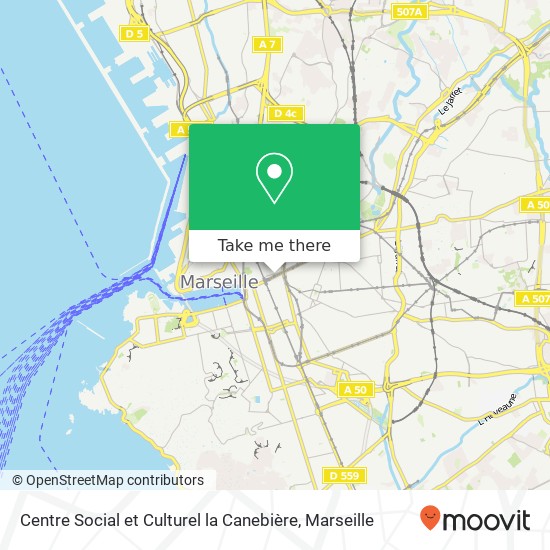 Centre Social et Culturel la Canebière map