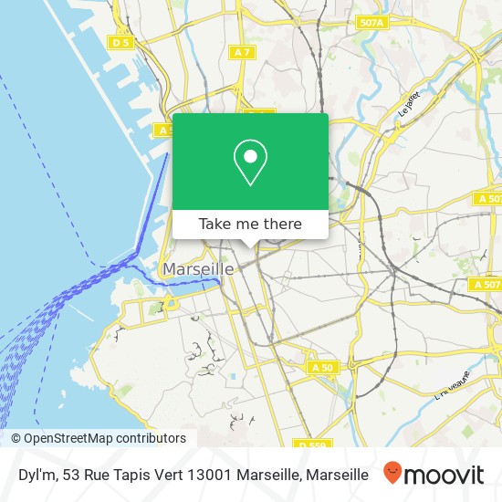 Dyl'm, 53 Rue Tapis Vert 13001 Marseille map