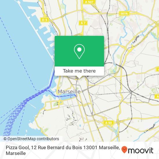 Pizza Gool, 12 Rue Bernard du Bois 13001 Marseille map