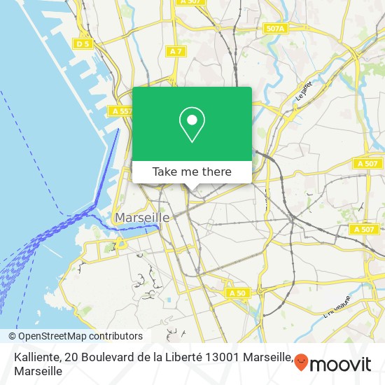 Mapa Kalliente, 20 Boulevard de la Liberté 13001 Marseille