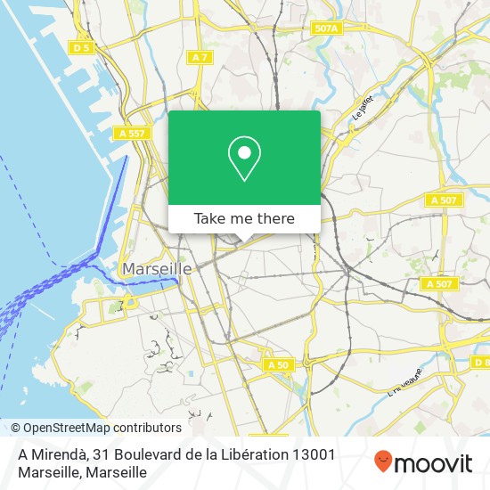 A Mirendà, 31 Boulevard de la Libération 13001 Marseille map