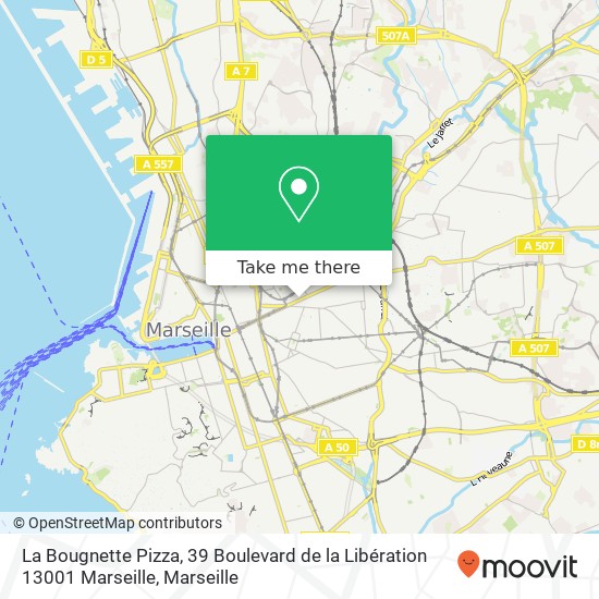 La Bougnette Pizza, 39 Boulevard de la Libération 13001 Marseille map