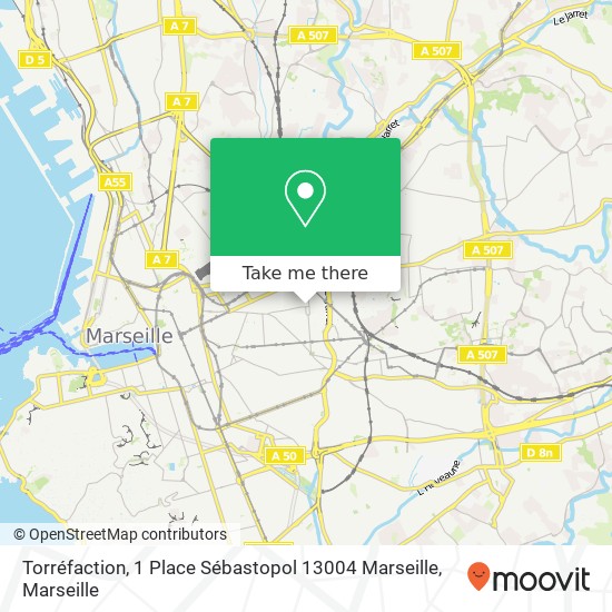 Torréfaction, 1 Place Sébastopol 13004 Marseille map